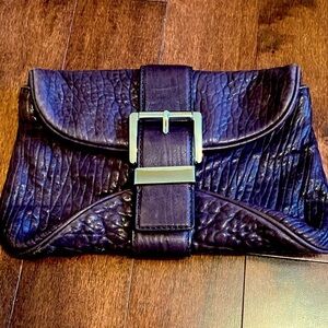 Michael Kors Clutch pebble LEATHER purple